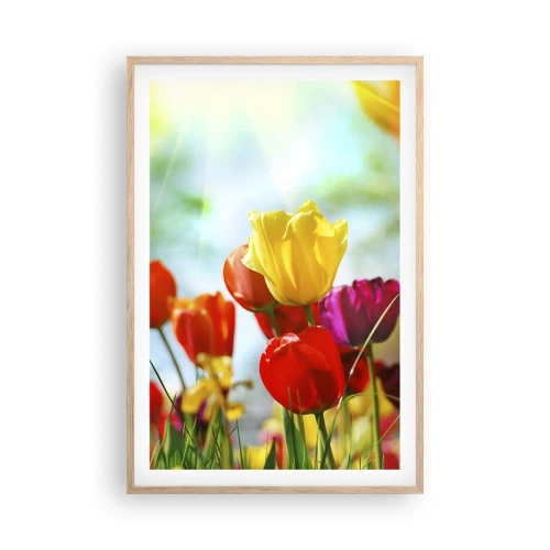 Affisch i ram av ljusek - Solens alla färger - 61x91 cm
