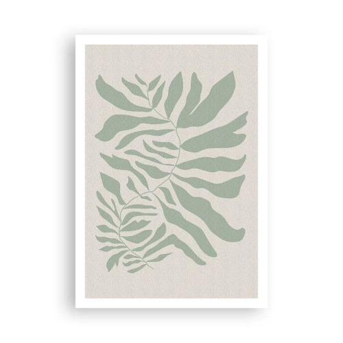 Affisch - Smaragdgrön gren - 70x100 cm