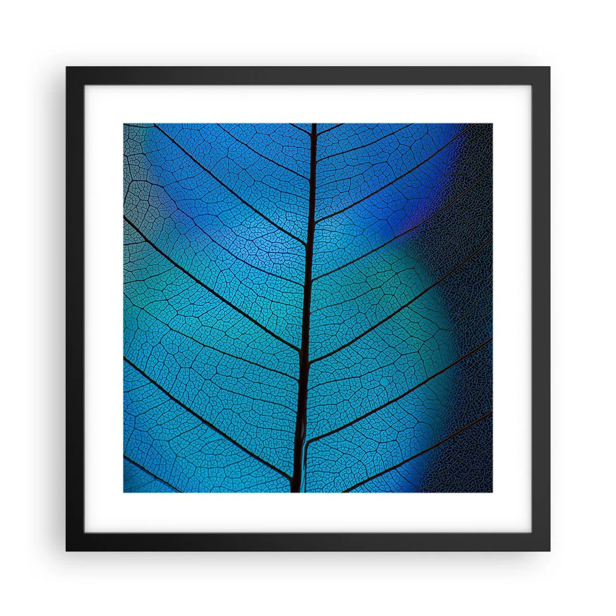 Affisch i svart ram - Invecklad konstruktion - 40x40 cm