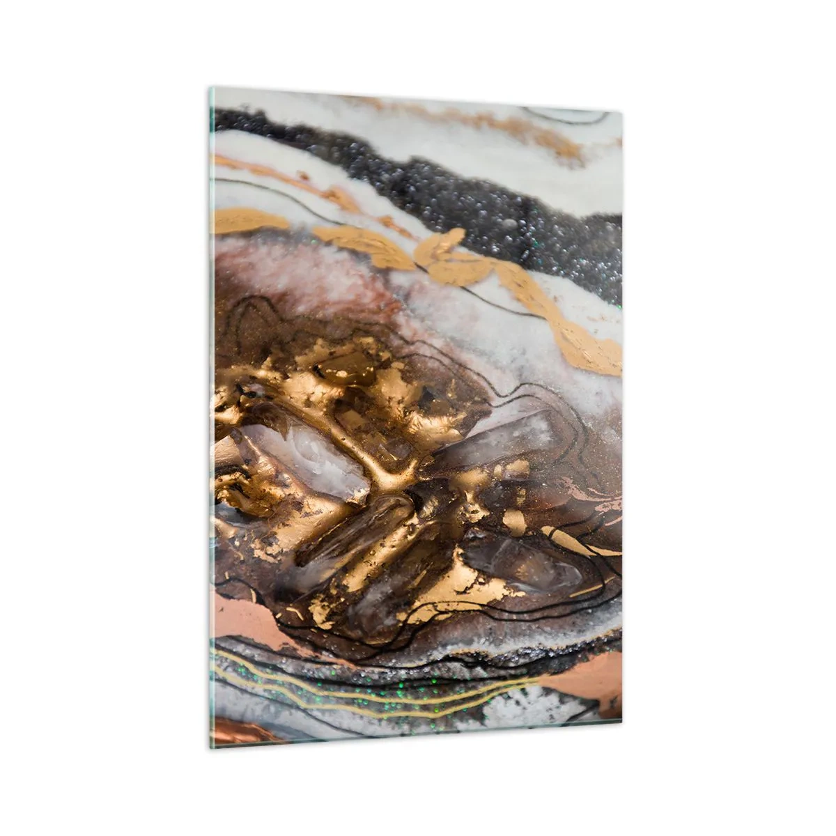 Glastavla - Bild på glas - Jordens element - 50x70 cm
