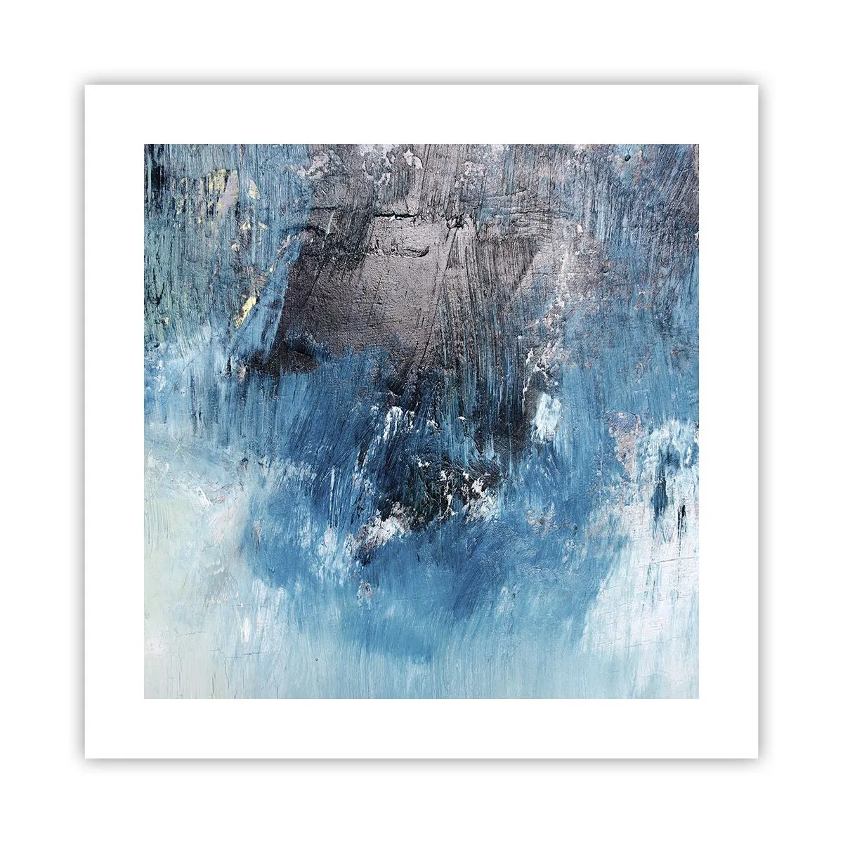 Affisch - Blå rapsodi - 40x40 cm