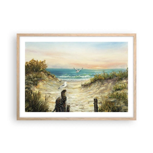 Affisch i ram av ljusek - Vindstilla - 70x50 cm