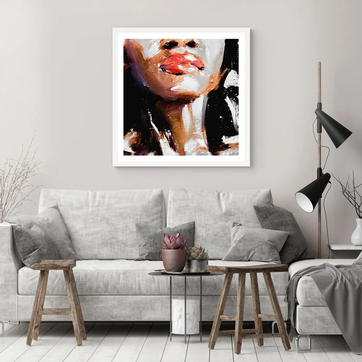 Affisch i vit ram - Stolthet utan fördomar - 30x30 cm