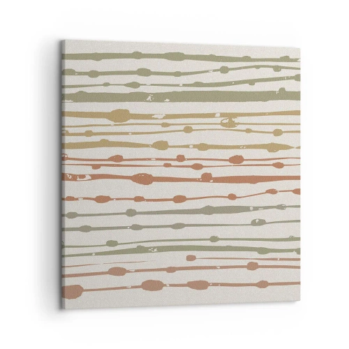 Canvastavla - Bild på duk - Musikalisk färgnotation - 50x50 cm