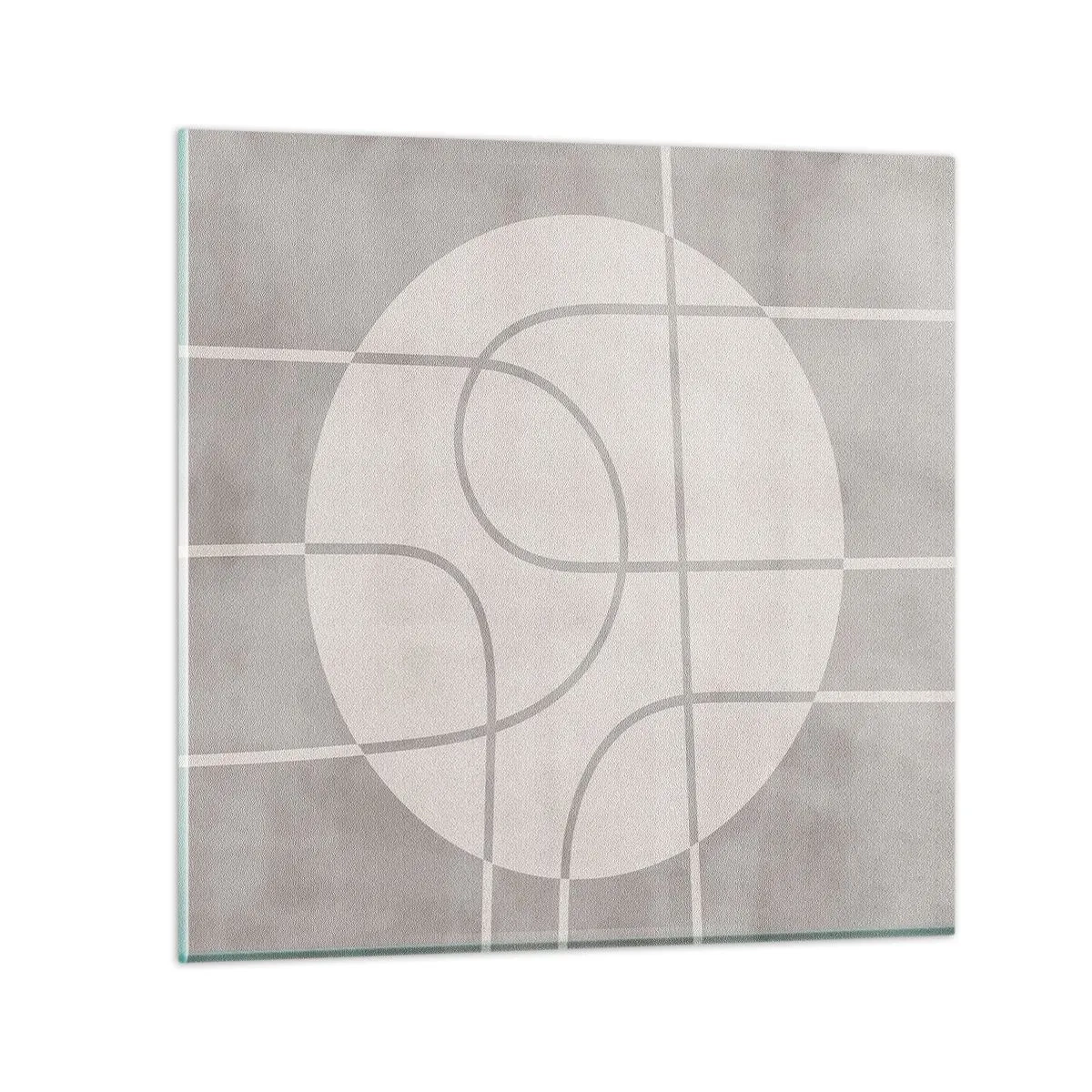Glastavla - Bild på glas - Cirkulärt och rakt fram - 30x30 cm