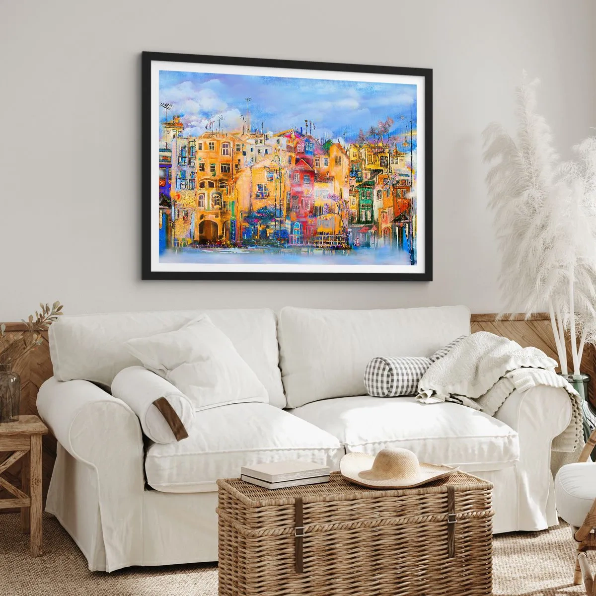 Affisch i svart ram - Vi är tillsammans - 40x30 cm