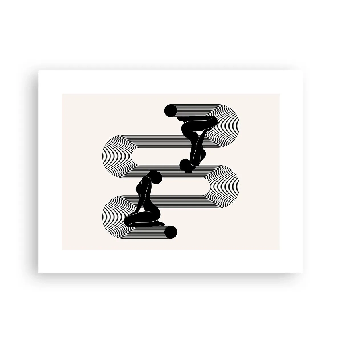 Affisch - Sensuell symmetri - 40x30 cm