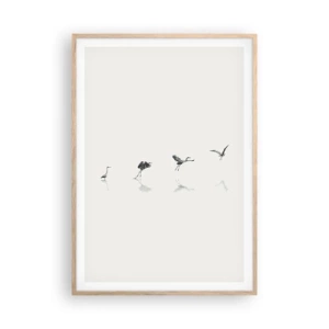 Affisch i ram av ljusek - Fyra enkla steg - 70x100 cm