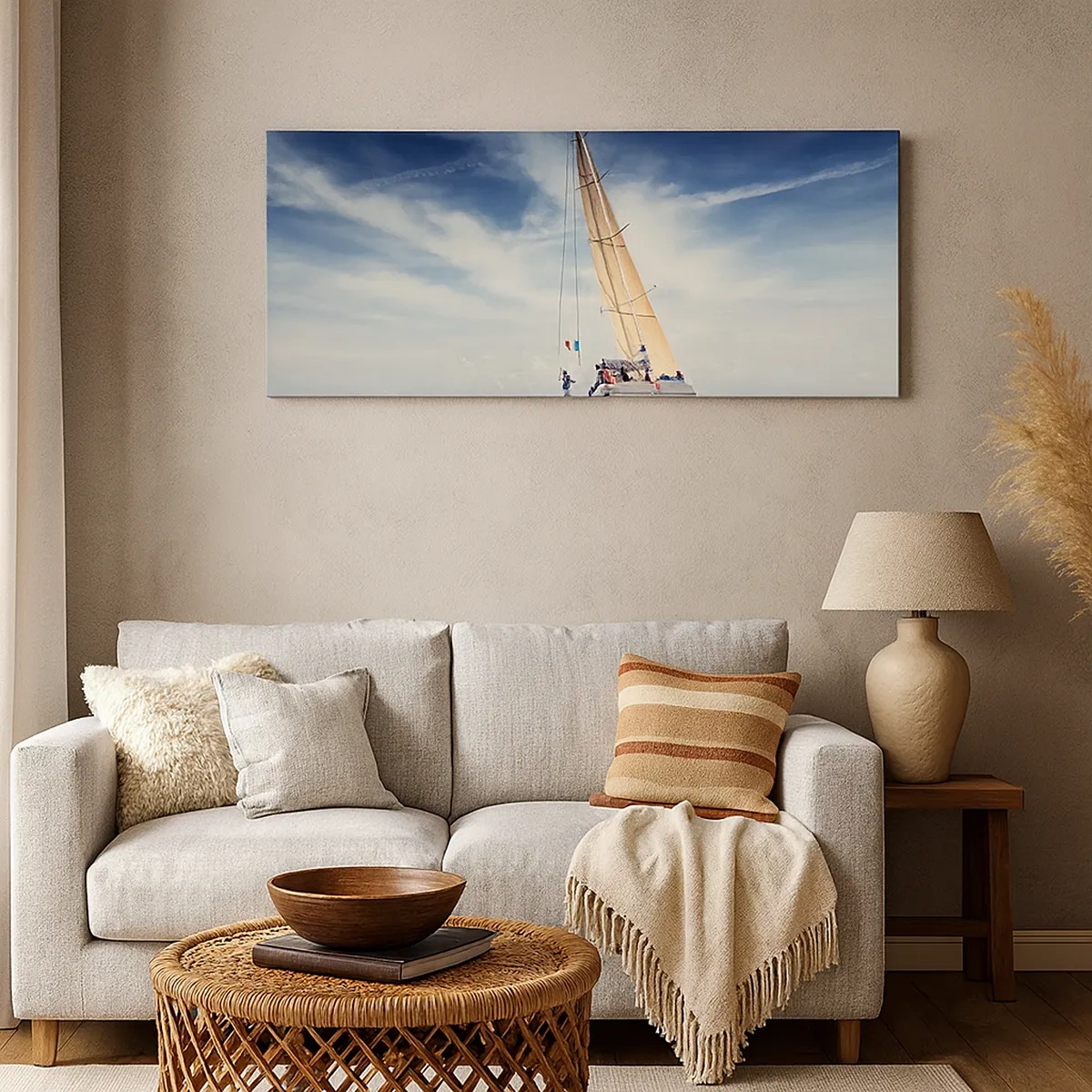 Canvastavla - Bild på duk - De hinner inte ikapp oss! - 30x30 cm