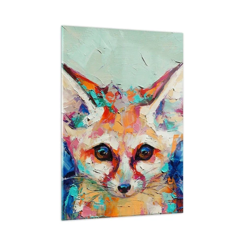 Glastavla - Bild på glas - Är ni redo för mig? - 50x70 cm