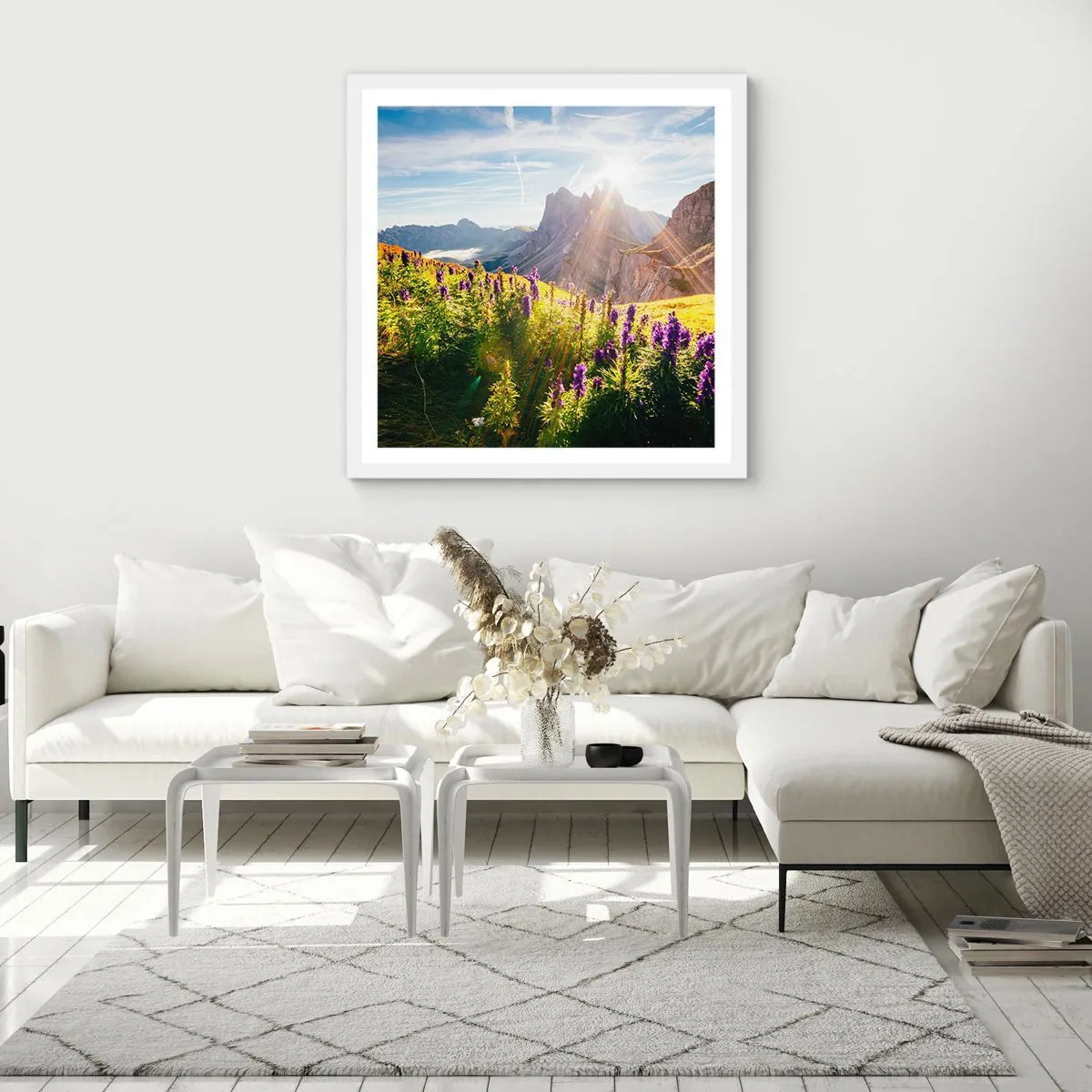 Affisch i vit ram - Örternas hemliga liv - 30x30 cm