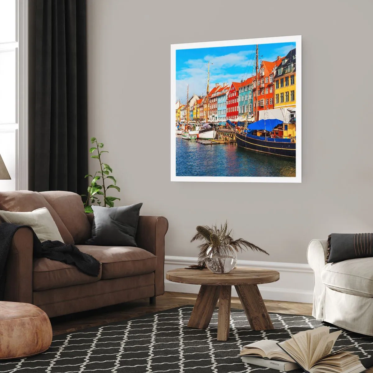 Affisch - Glad kaj - 60x60 cm