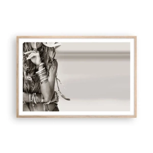 Affisch i ram av ljusek - Som flickorna brukar - 91x61 cm