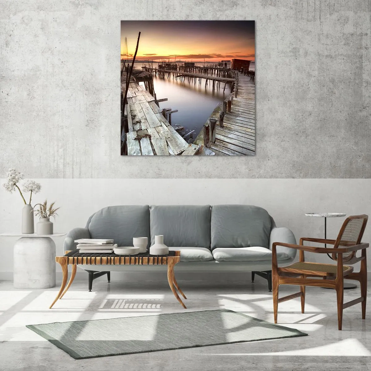 Glastavla - Bild på glas - Äkta vara, ingen attrapp för turister - 30x30 cm