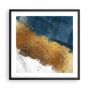 Affisch i svart ram - Sommarens färger - 50x50 cm