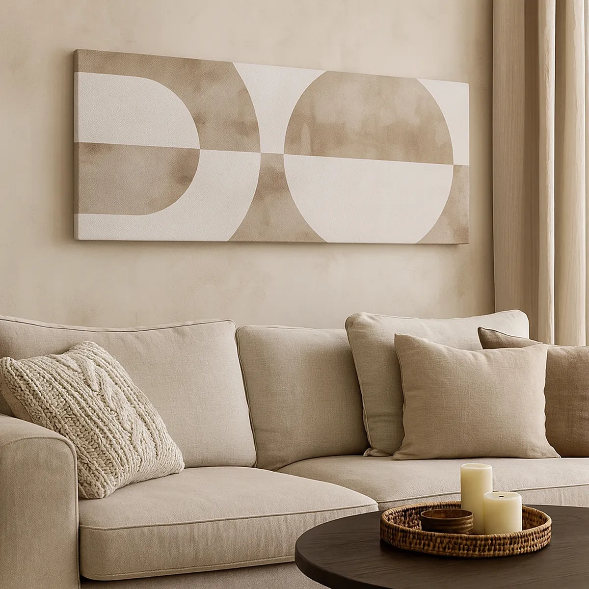 Canvastavla - Bild på duk - Likheter och skillnader - 30x30 cm