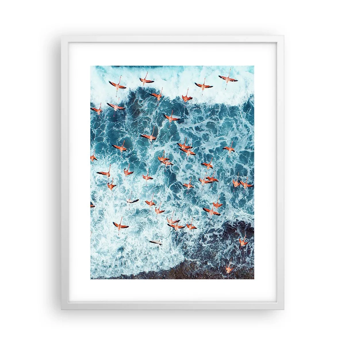 Affisch i vit ram - Kustparad - 40x50 cm