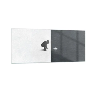 Glastavla - Bild på glas - En stor expedition - 100x40 cm