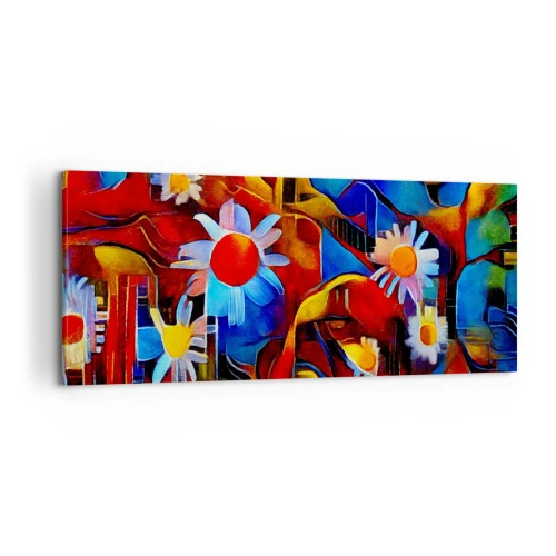 Canvastavla - Bild på duk - Livets färger - 100x40 cm