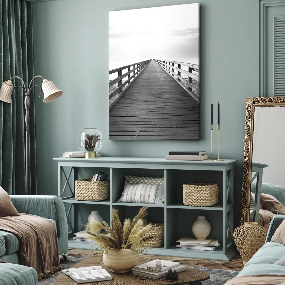 Canvastavla - Bild på duk - Ut i det oändliga... - 70x100 cm