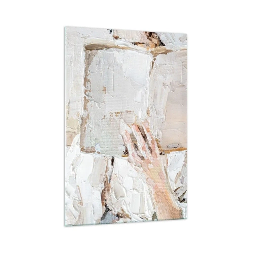 Glastavla - Bild på glas - I en annan värld - 70x100 cm