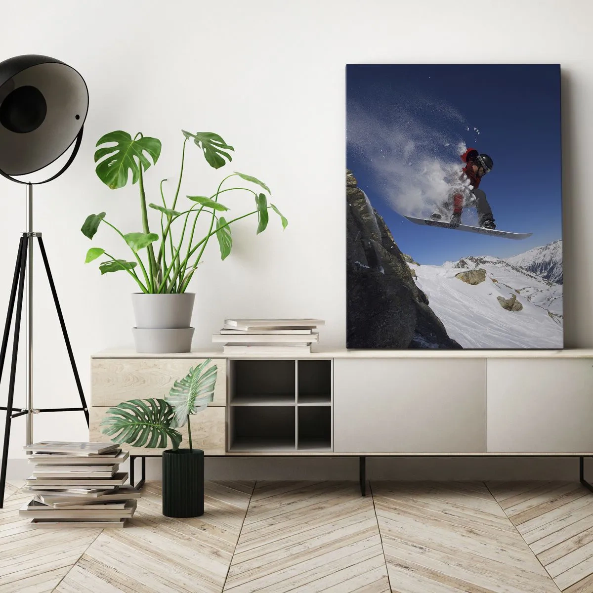 Canvastavla - Bild på duk - Så blev du en del av vyn - 50x70 cm