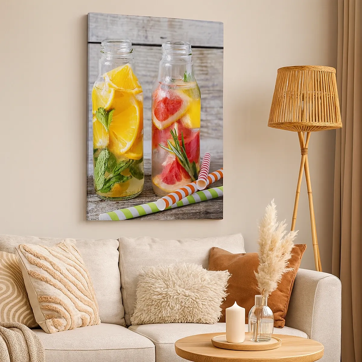 Canvastavla - Bild på duk - Hälsa ur naturen - 50x70 cm