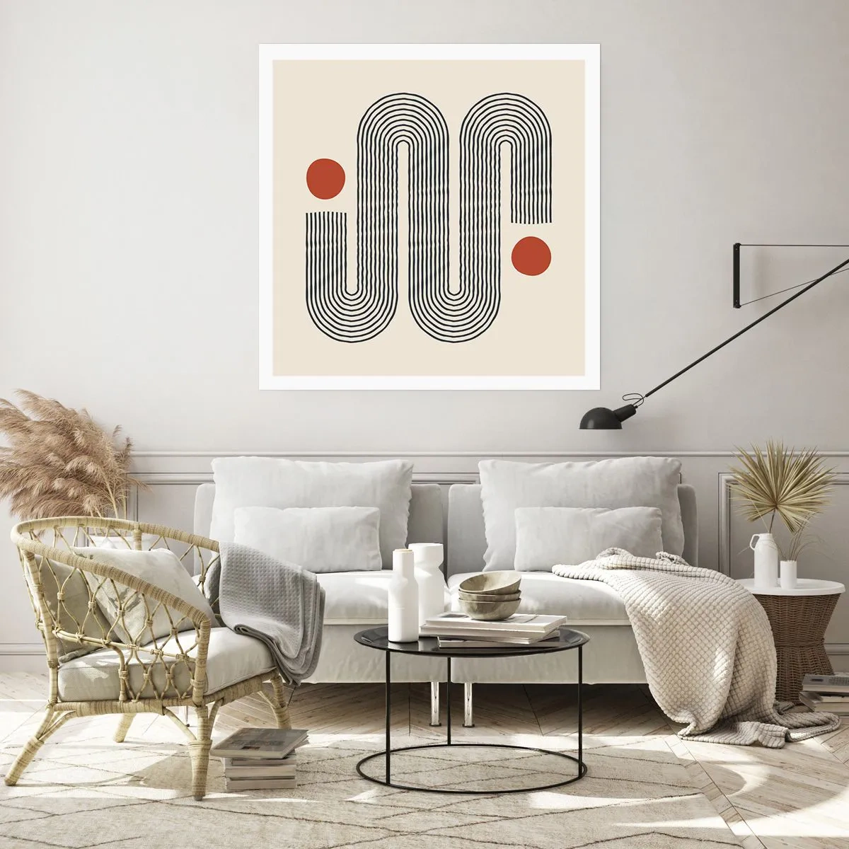 Affisch - från början till slutet - 40x40 cm