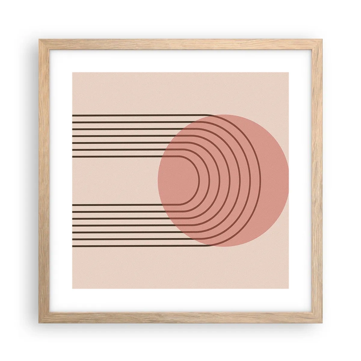 Affisch i ram av ljusek - Ostoppad attraktionskraft - 40x40 cm