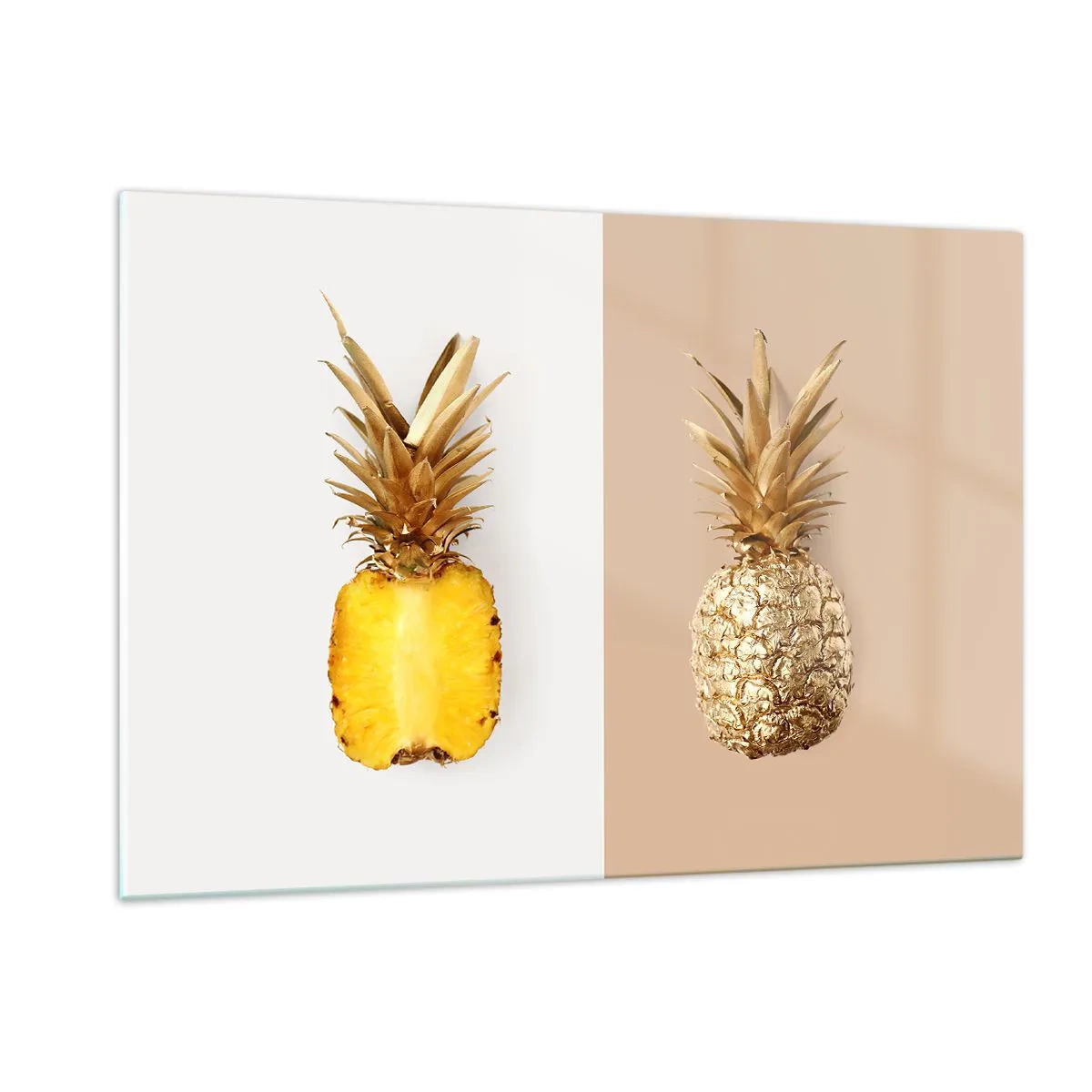 Glastavla - Bild på glas - Ananas för oss - 120x80 cm