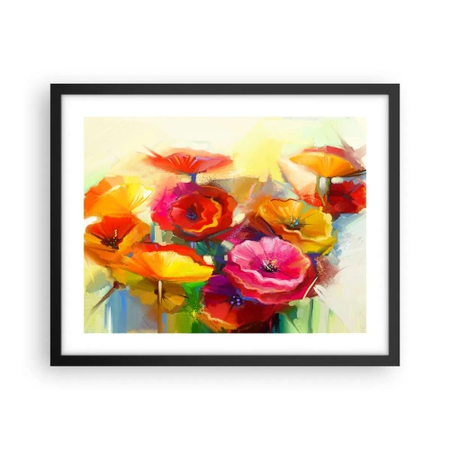 Affisch i svart ram - Inte bara rött - 50x40 cm