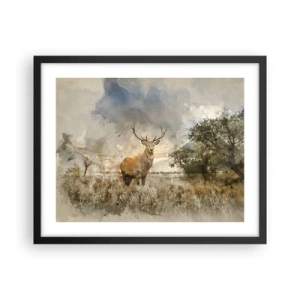 Affisch i svart ram - Värdighet - styrka - dignitet - 50x40 cm