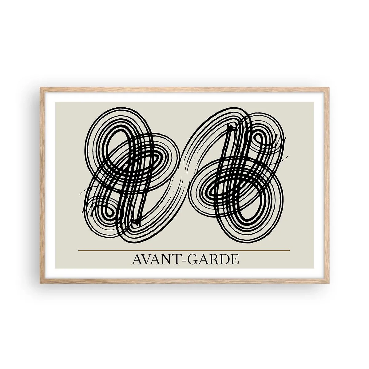 Affisch i ram av ljusek - Det kom ut spontant - 91x61 cm