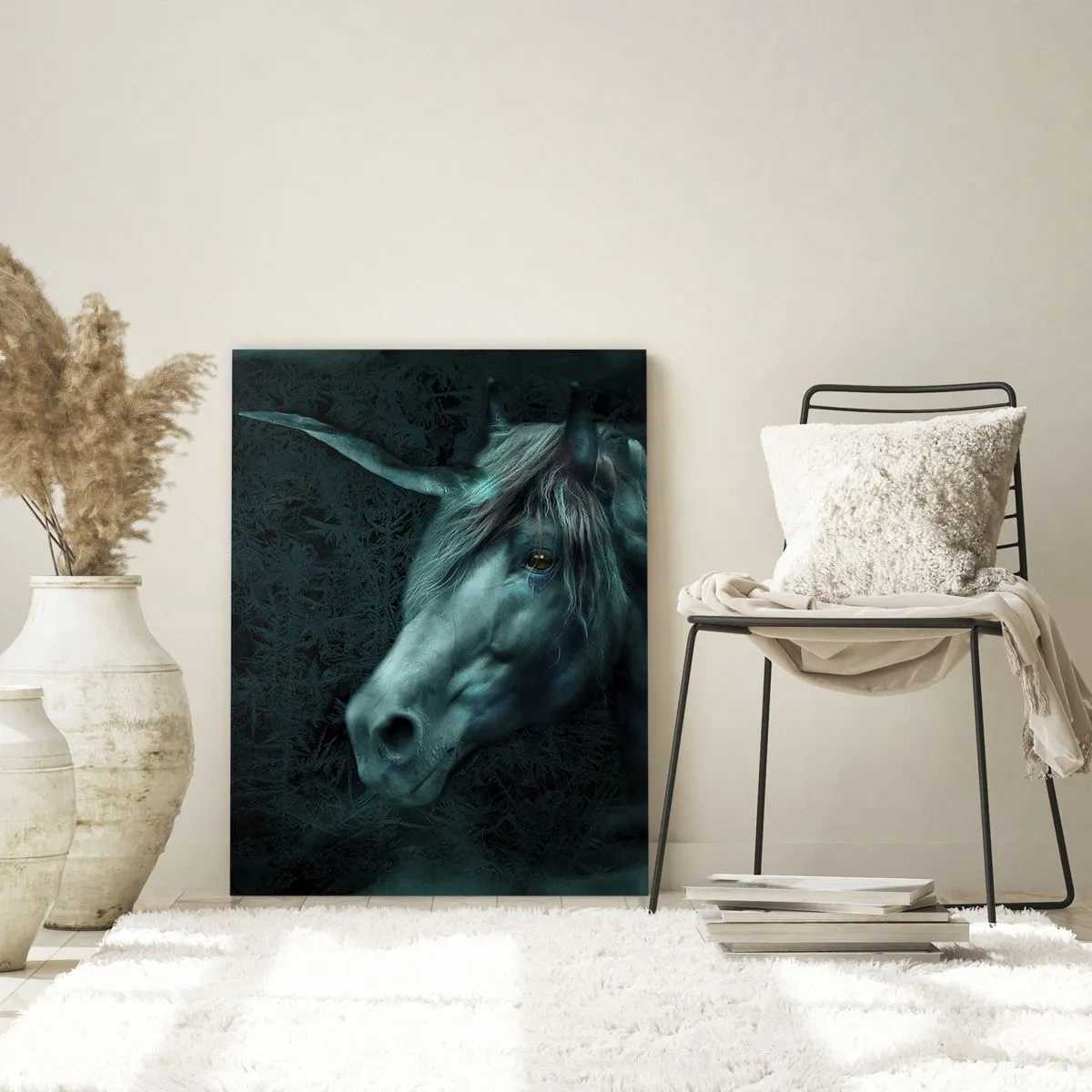 Glastavla - Bild på glas - I sagoskogen - 80x120 cm