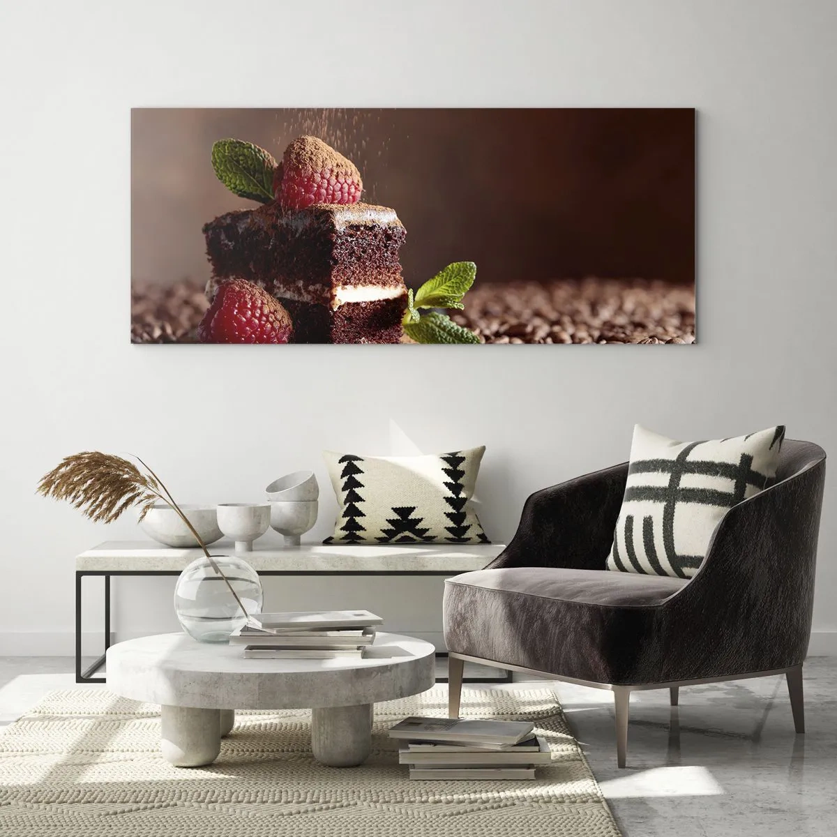 Glastavla - Bild på glas - Livet är ljuvt - 120x50 cm