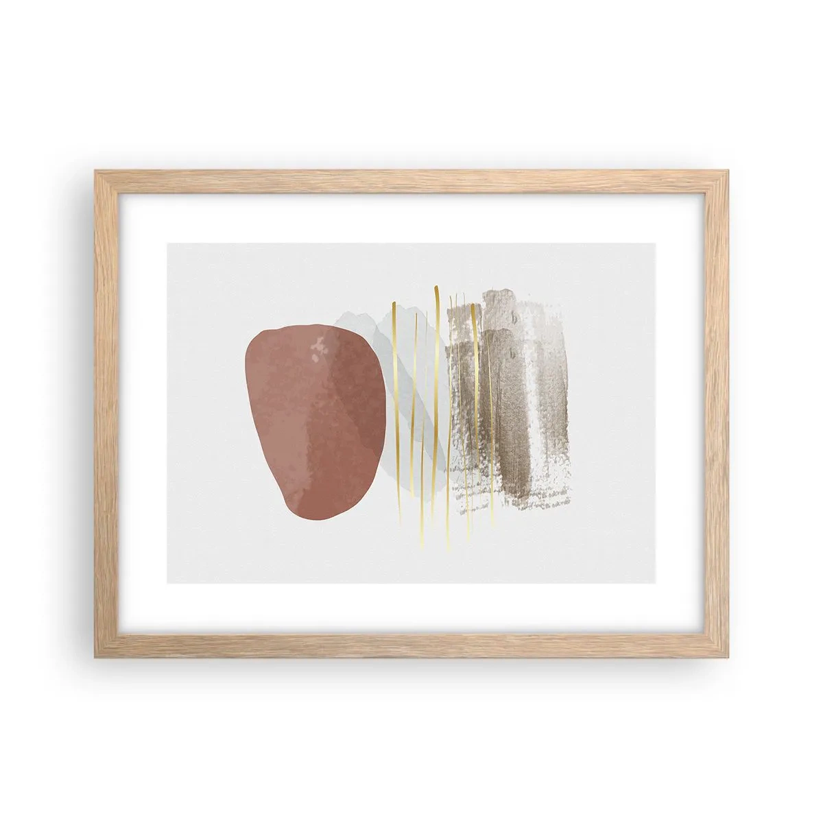 Affisch i ram av ljusek - Abstrakt pelargång - 40x30 cm