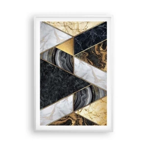 Affisch i vit ram - Sten vid sten - 61x91 cm