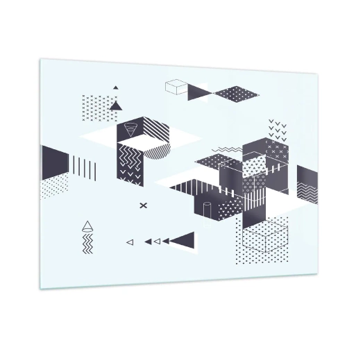 Glastavla - Bild på glas - I matematikerns själ - 100x70 cm