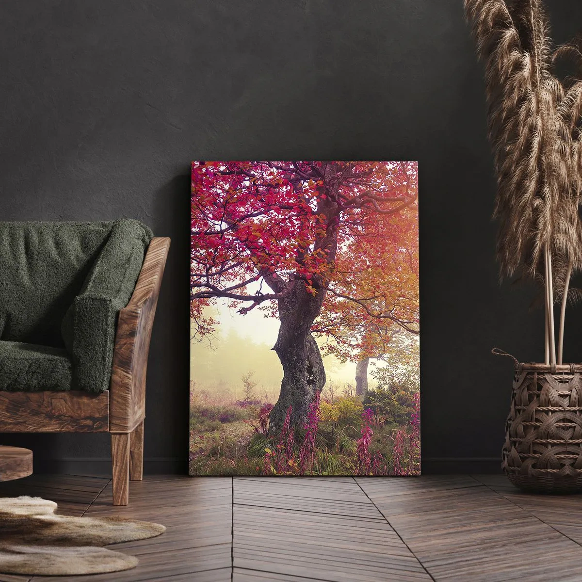 Canvastavla - Bild på duk - Våldsam blommande - 50x70 cm