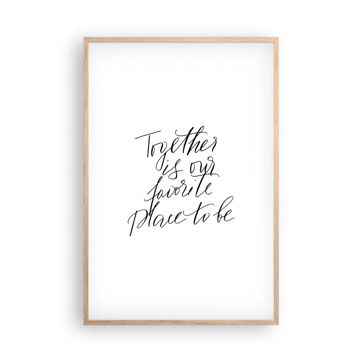 Affisch i ram av ljusek - Känner du också det? - 61x91 cm