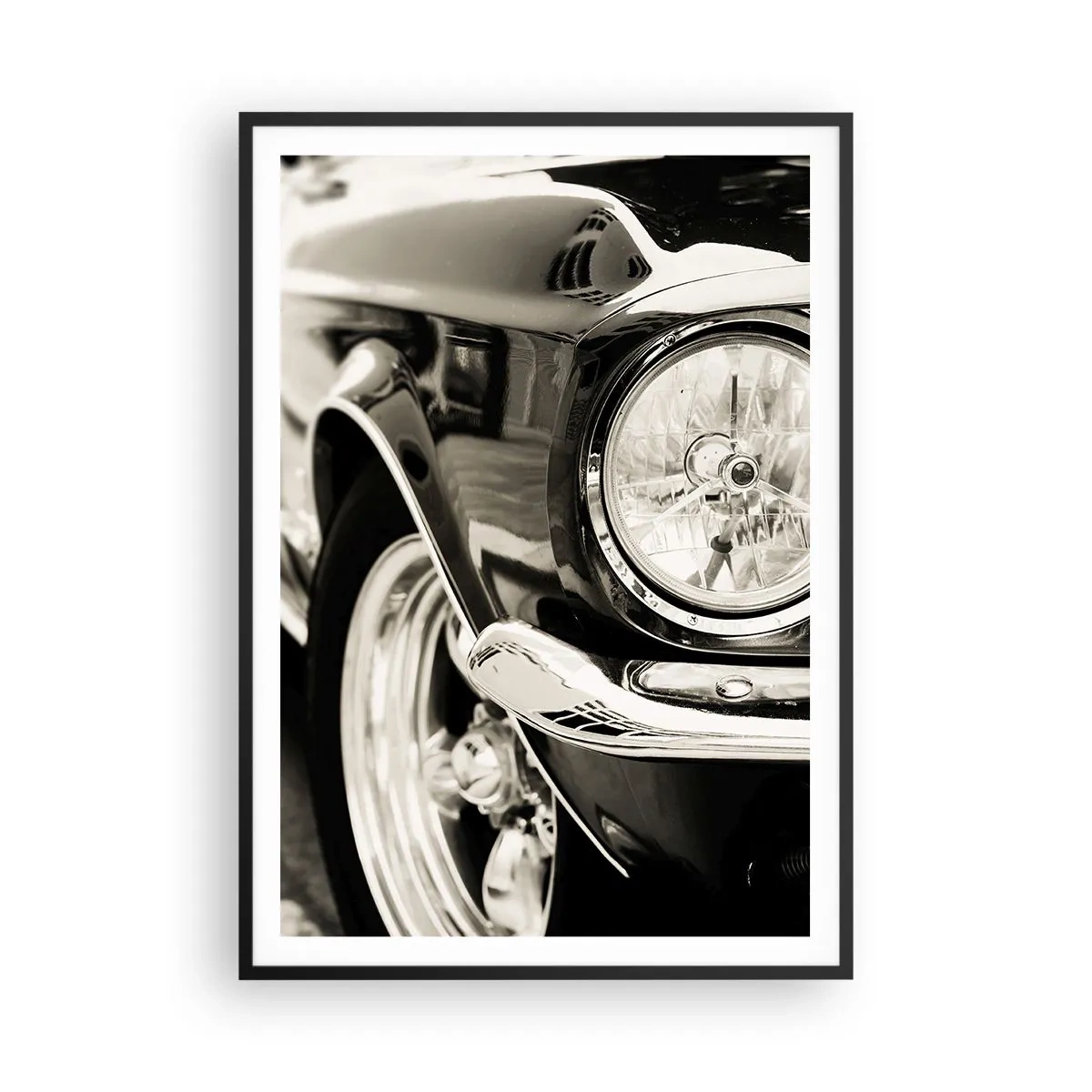 Affisch i svart ram - Oändlig glans - 70x100 cm