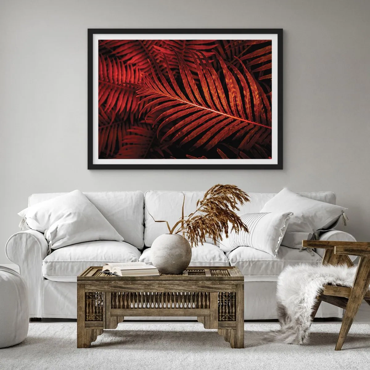 Affisch i svart ram - Livets glöd - 91x61 cm