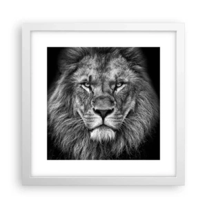 Affisch i vit ram - I kröningskläder - 30x30 cm