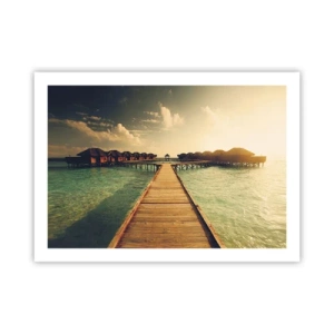 Affisch - Varm inbjudan - 70x50 cm