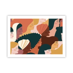 Affisch - Endast kvinnlighet - 70x50 cm