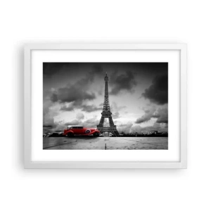Affisch i vit ram - Inte så länge sedan i Paris - 40x30 cm
