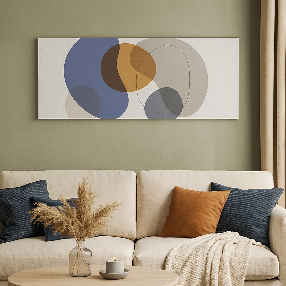 Canvastavla - Bild på duk - Färgernas droppar - 30x30 cm