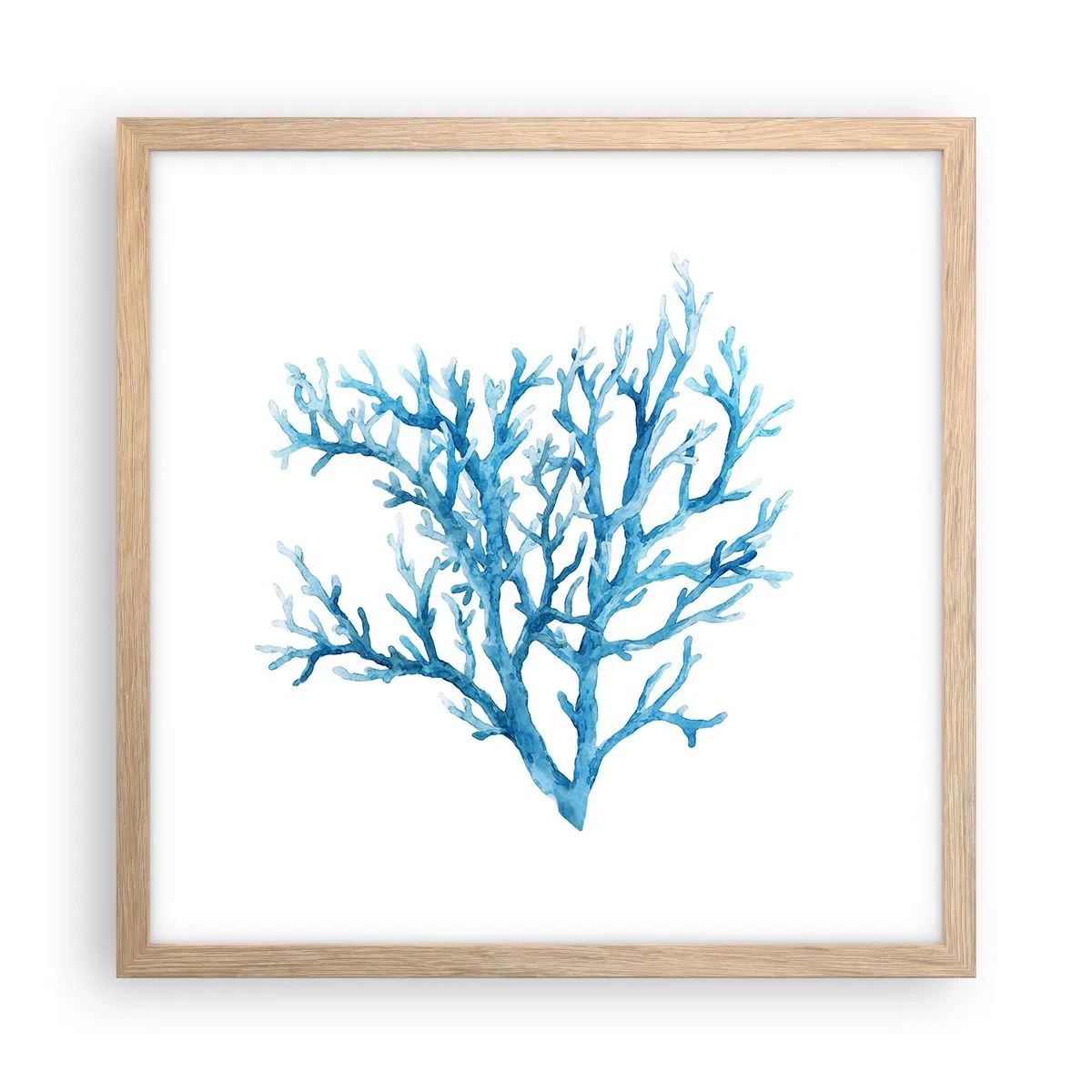 Affisch i ram av ljusek - Marin filigran - 40x40 cm