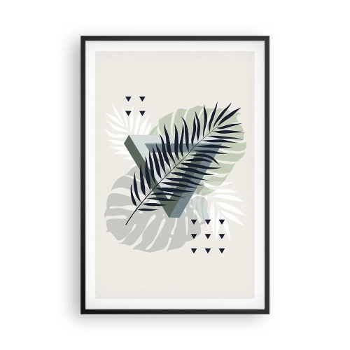 Affisch i svart ram - Natur och geometri – två ordningar? - 61x91 cm
