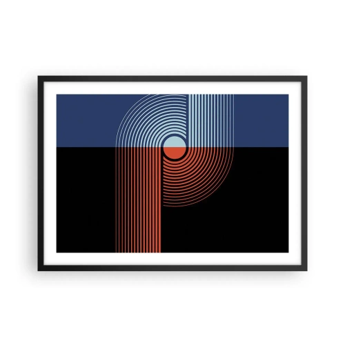 Affisch i svart ram - I en geometrisk kläm - 70x50 cm